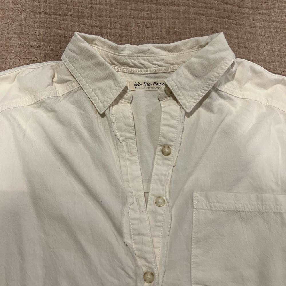 We The Free Ivory Button Down